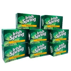 Irish Spring Bar Soap DISCONTINUED Old Formula No Linseed 3.7 oz Bundle of 8